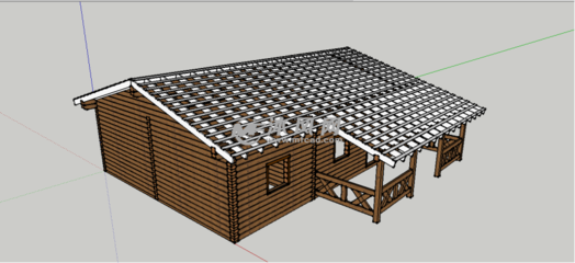 木制住宅模型的SketchUp设计与实现——以沐风图纸为例